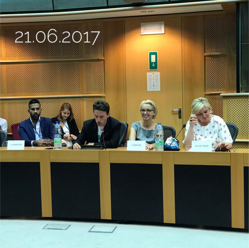 The public presentation at the European Parliament